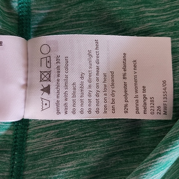 Mountain Warehouse Performance Base Layer, Quick Dry, Panna Melange V Neck Shirt - Picture 9 of 9